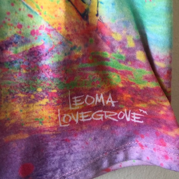 LEOMA LOVEGROVE Womens Graphic Art Studded T-Shirt Size Petite Small - Picture 3 of 12
